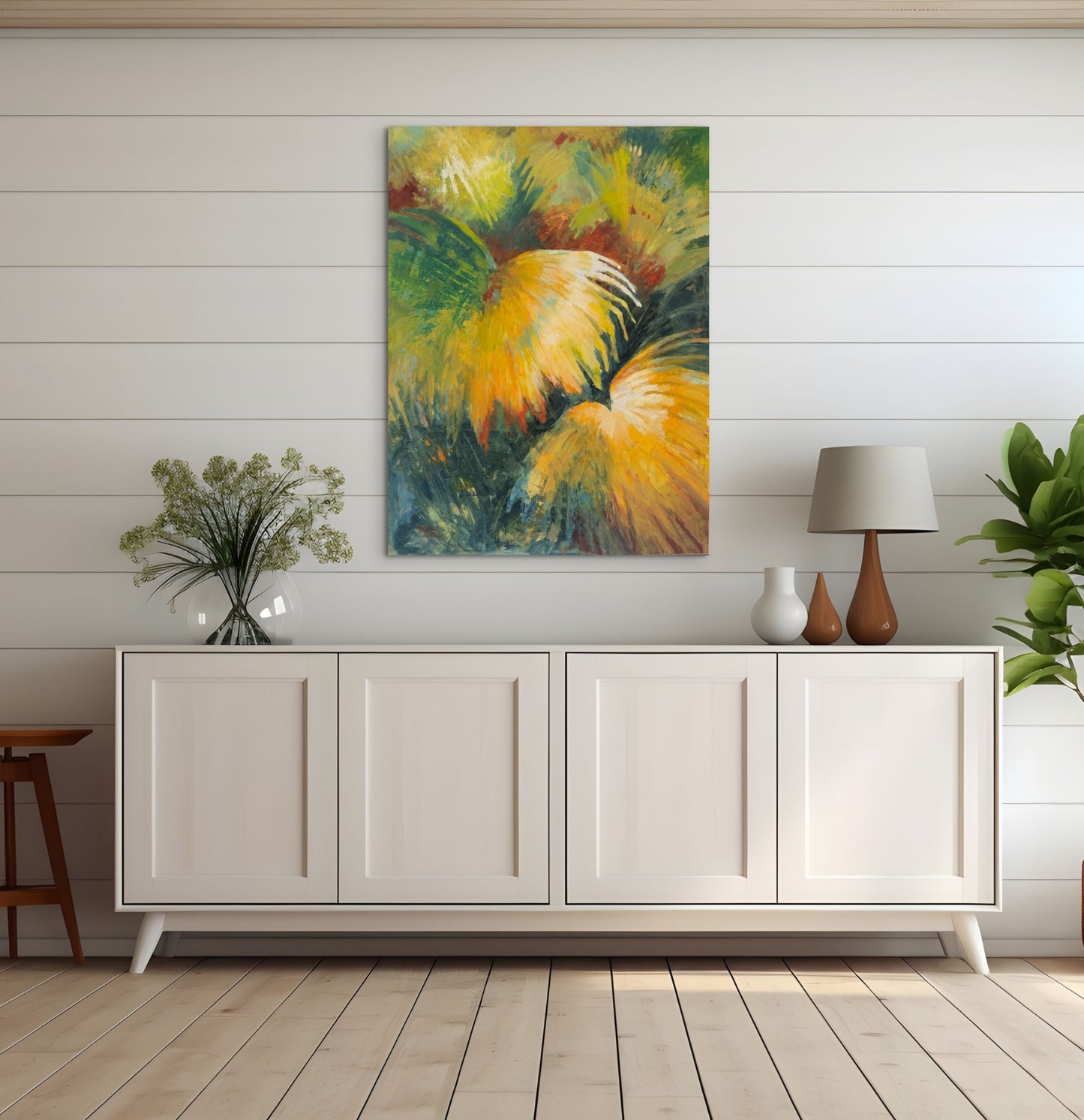 Golden Fronds | Original Oil Painting