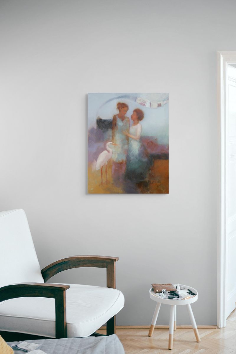 Woman with Heron