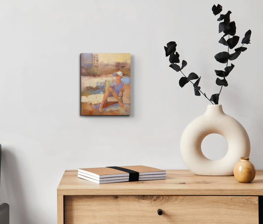 Woman with White Hat