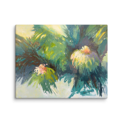 Two blooms floral art print, delicate flower painting, nature-inspired wall decor