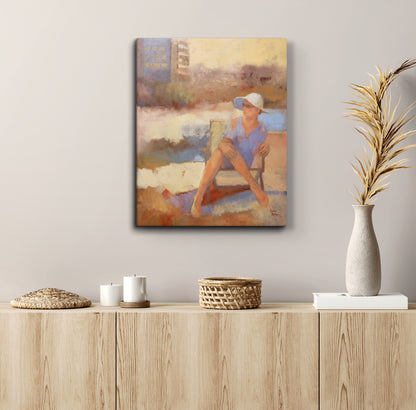 Woman with White Hat